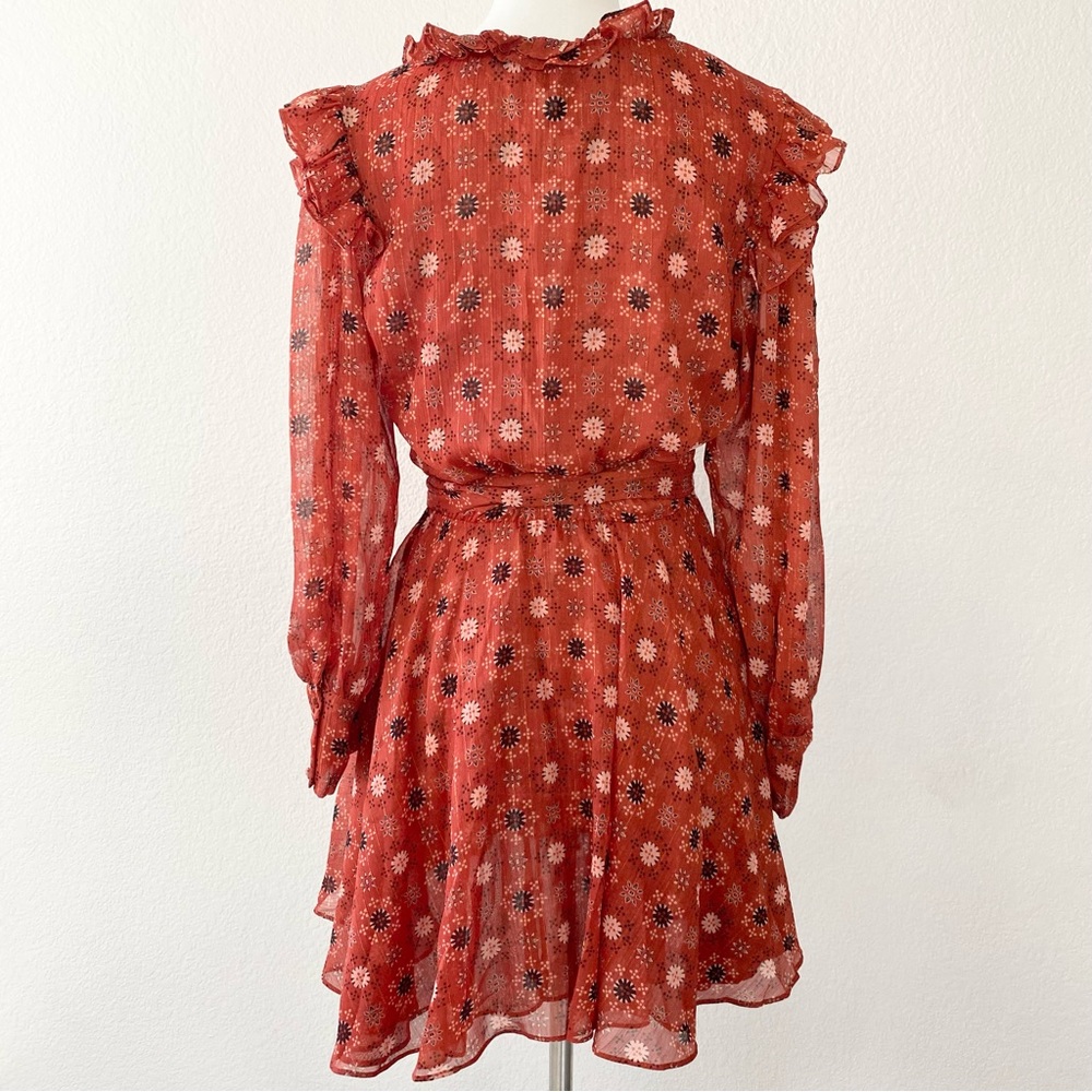MISA Los Angeles Floral Long Sleeve Mini Dress - Picture 2 of 6